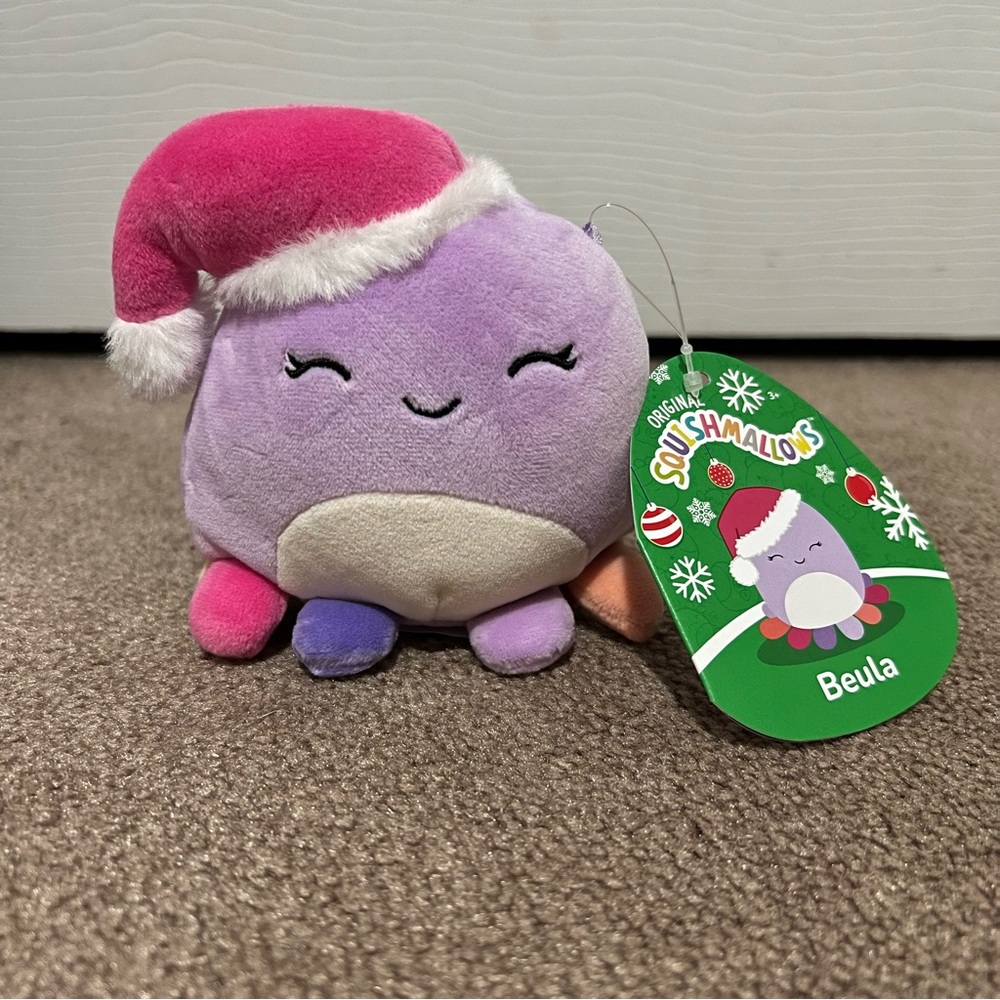 Squishmallows Beula the Octopus 4” Holiday 2023